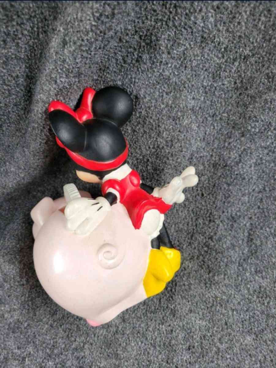 DISNEY Small Minnie Mouse Piggy Bank 65H Preowned - Circleville, Ohio - FleaMarketBay