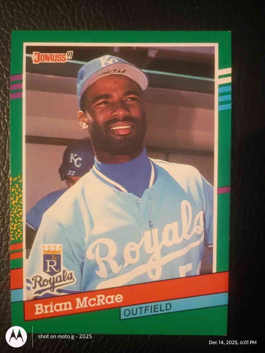 Brian Mcrae Baseball Card - Saint Landry, Louisiana