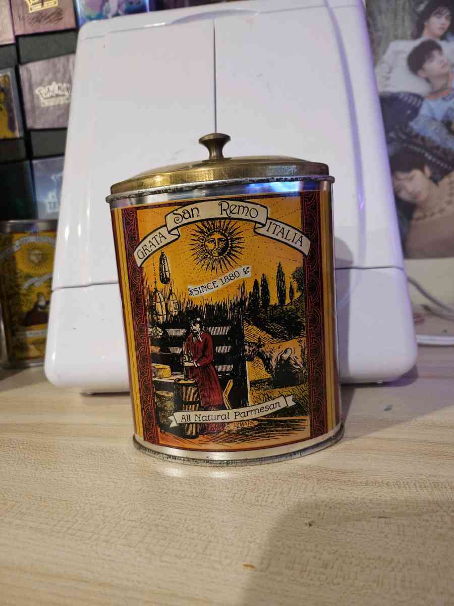 Vinrage San Remo Italy Himark Tin Set 4 Pieces Made In Italy - Grand Rapids, Michigan - FleaMarketBay