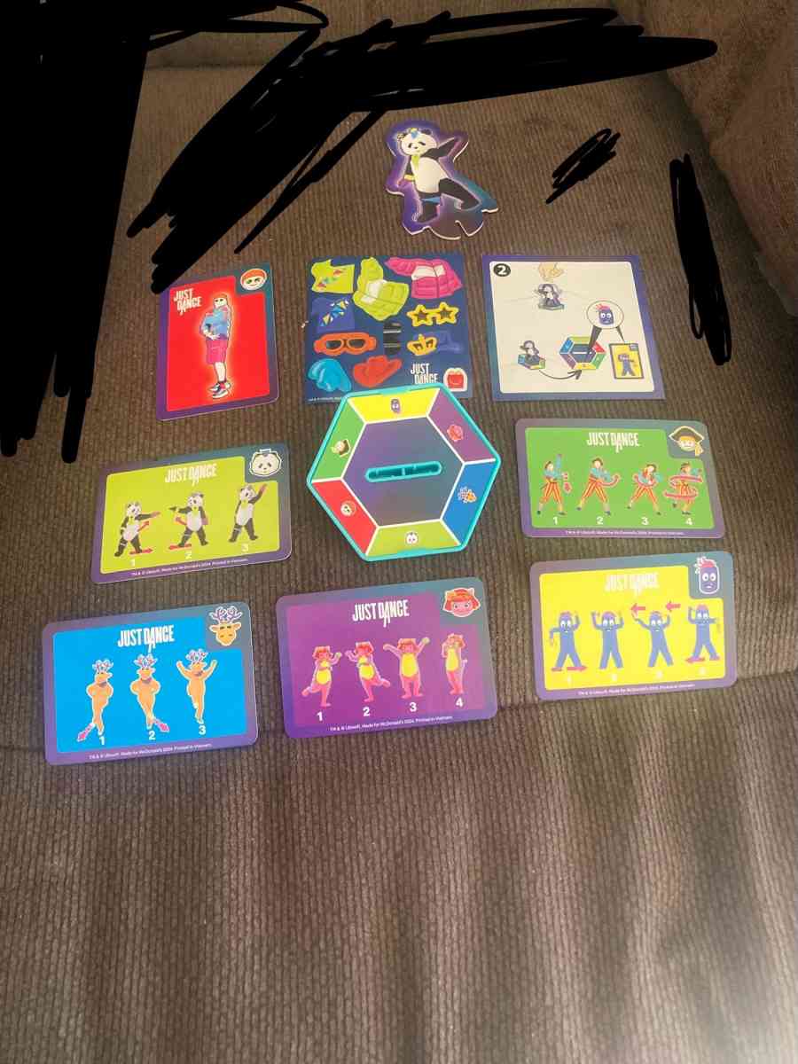 kids happy meal McDonalds panda JUST DANCE toy