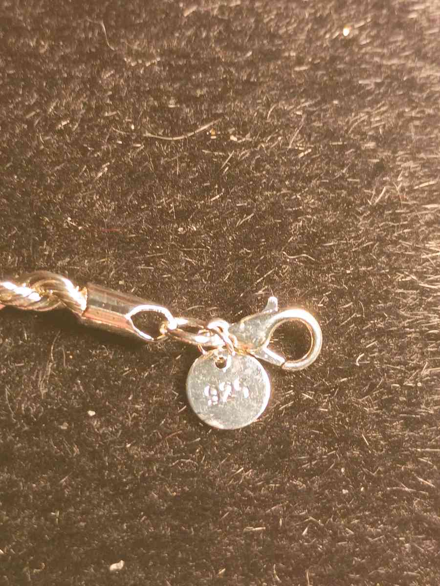 925 sterling silver twisted rope bracelet - Cleveland, Tennessee - FleaMarketBay