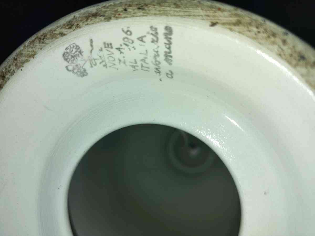 Italian hand painted table lamp - Oceanside, California - FleaMarketBay