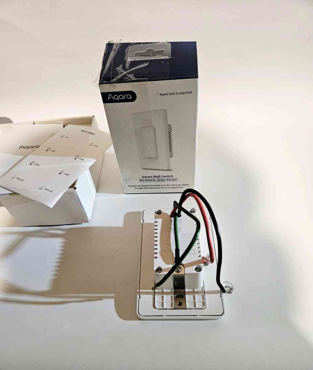 Aqara smart wall switch no neutral single rocker - Cleveland, Ohio - FleaMarketBay