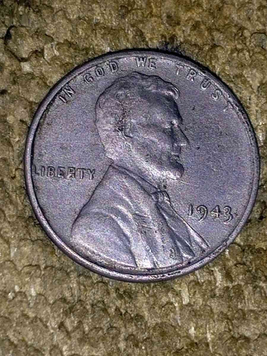 1943 STEEL PENNY NO MINT MARK