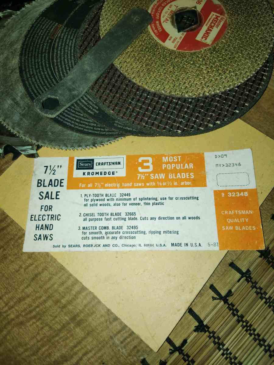 SEARS Craftsman 714inch Corded Electric Circular Saw - Webster, Florida - FleaMarketBay