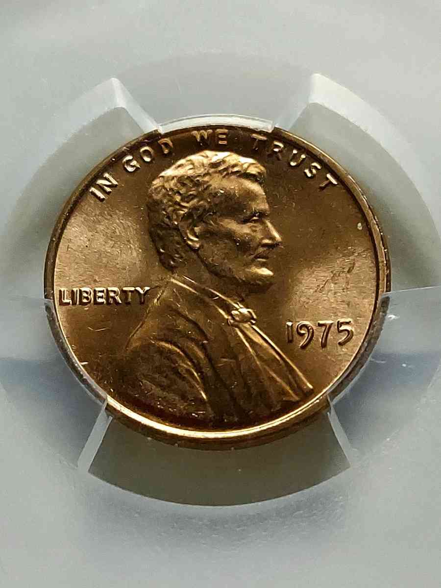 1975 PCGS MS66 RD LINCOLN PENNY - Brooklyn, New York