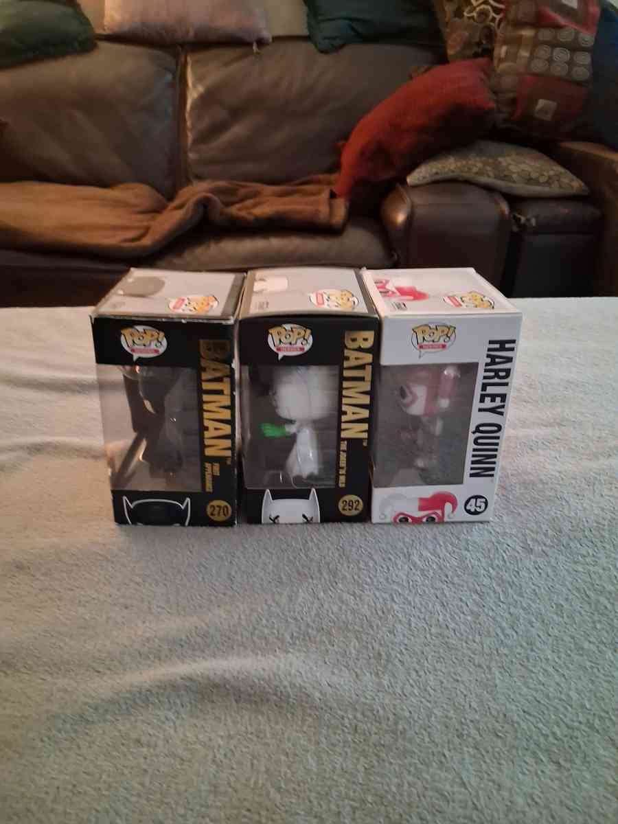 3 Batman Funko Pop Figures - North Hollywood, California - FleaMarketBay