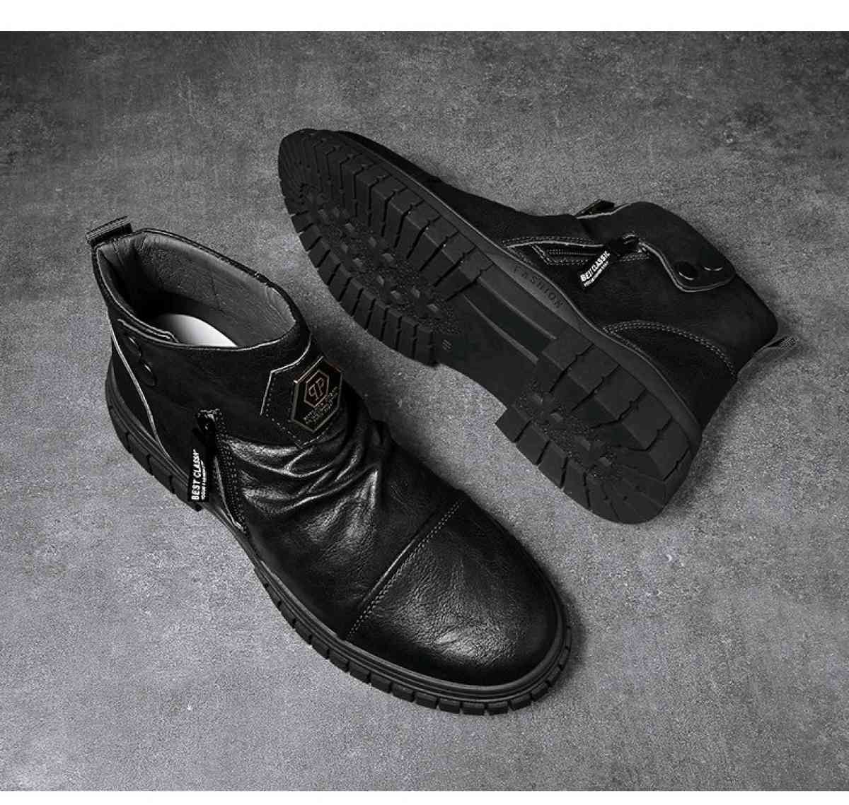 pu Leather Comfortable fashion mens boots size 43 and 44 - Boynton Beach, Florida - FleaMarketBay