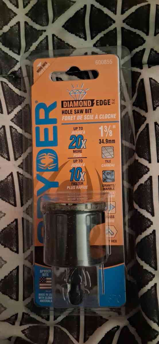 spyder Diamond edge hole saw