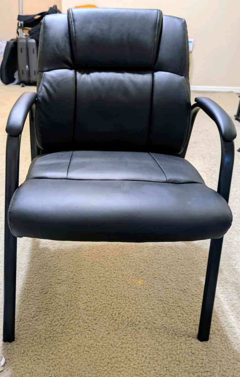 Stackable Chair with Metal Frame Set of 2