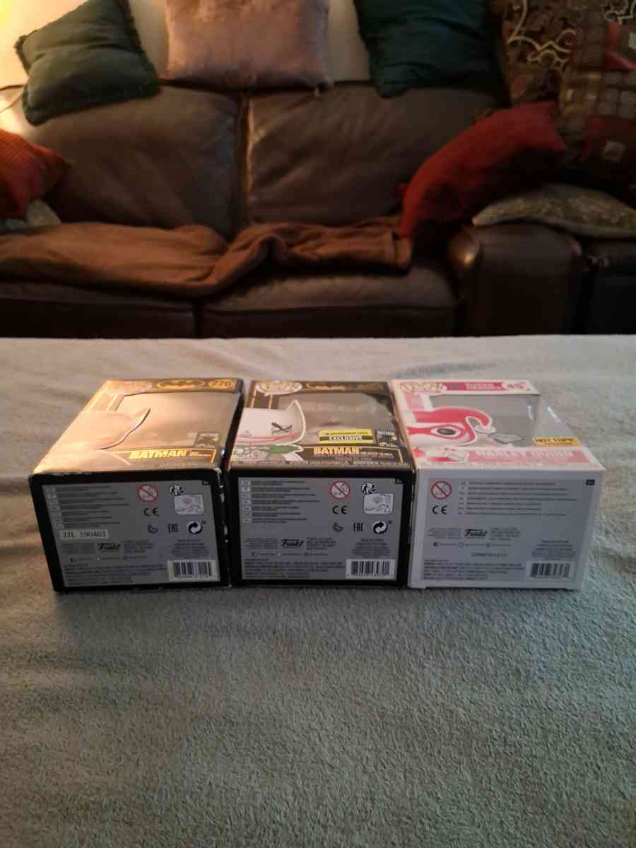 3 Batman Funko Pop Figures - North Hollywood, California - FleaMarketBay