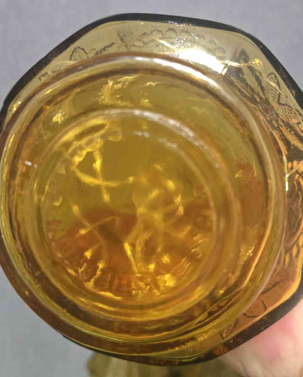 Lighted Antique Wheaton Amber Glass Jars Set of 4 - Rio Rancho, New Mexico - FleaMarketBay