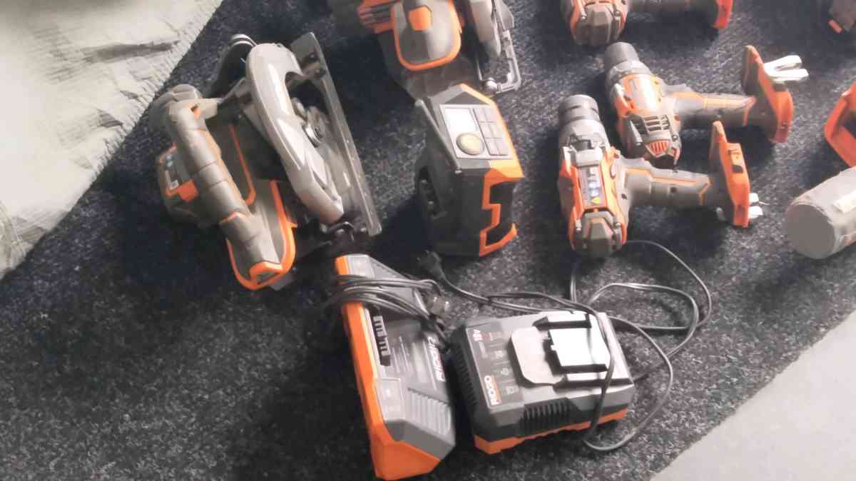 Ridge 20volt assorted power tools all work good condition - Santa Ynez, California - FleaMarketBay