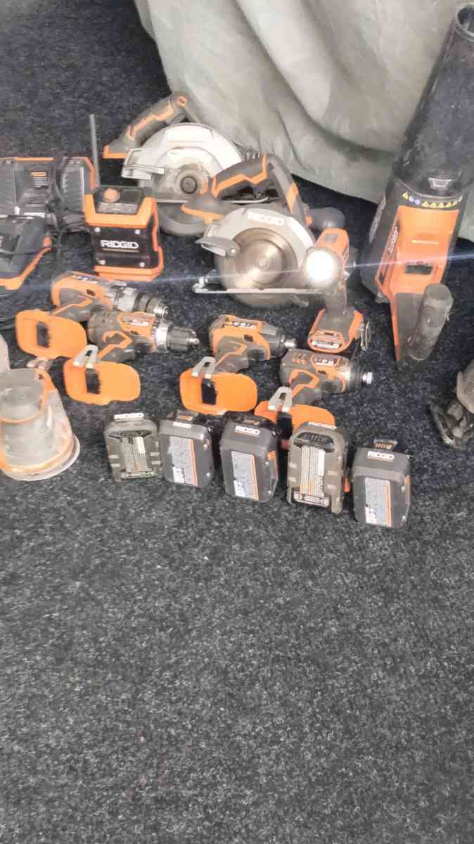 Ridge 20volt assorted power tools all work good condition - Santa Ynez, California - FleaMarketBay