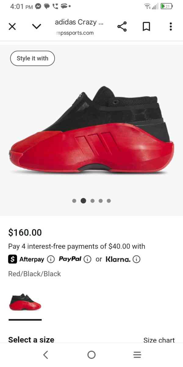 Adidas Infinity Shoes - Forest, Virginia - FleaMarketBay