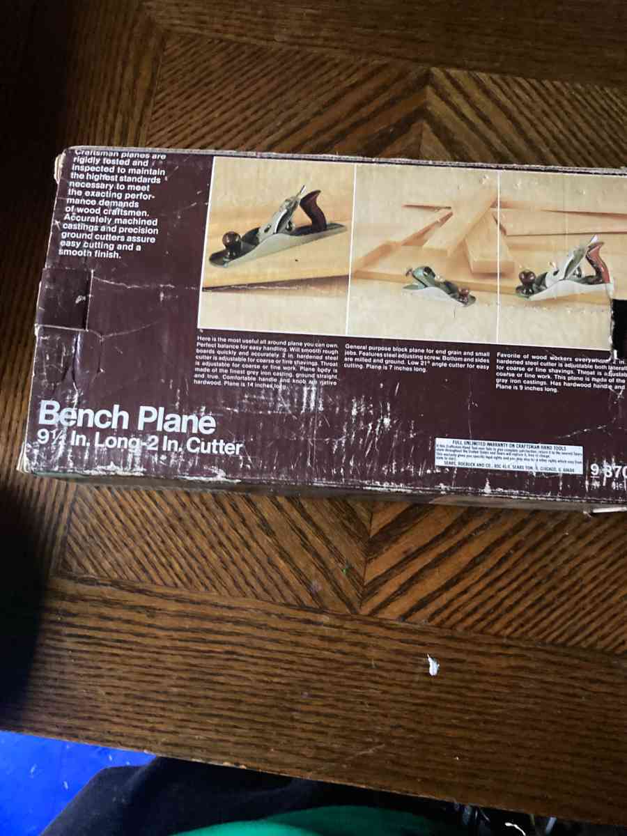 Sears Craftsman Bench Plane - Essington, Pennsylvania - FleaMarketBay