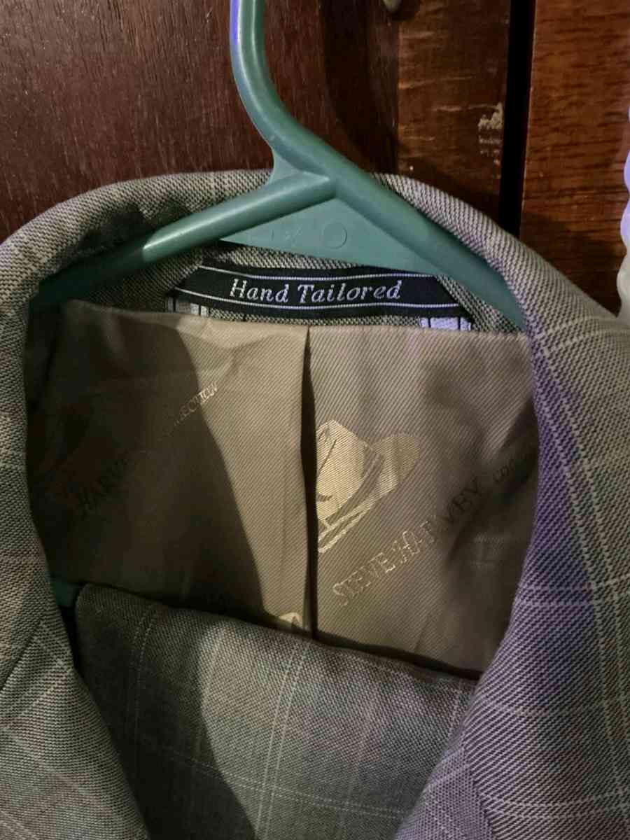 Mens Steve Harvey Gray Plaid Suit - Atlanta, Georgia - FleaMarketBay