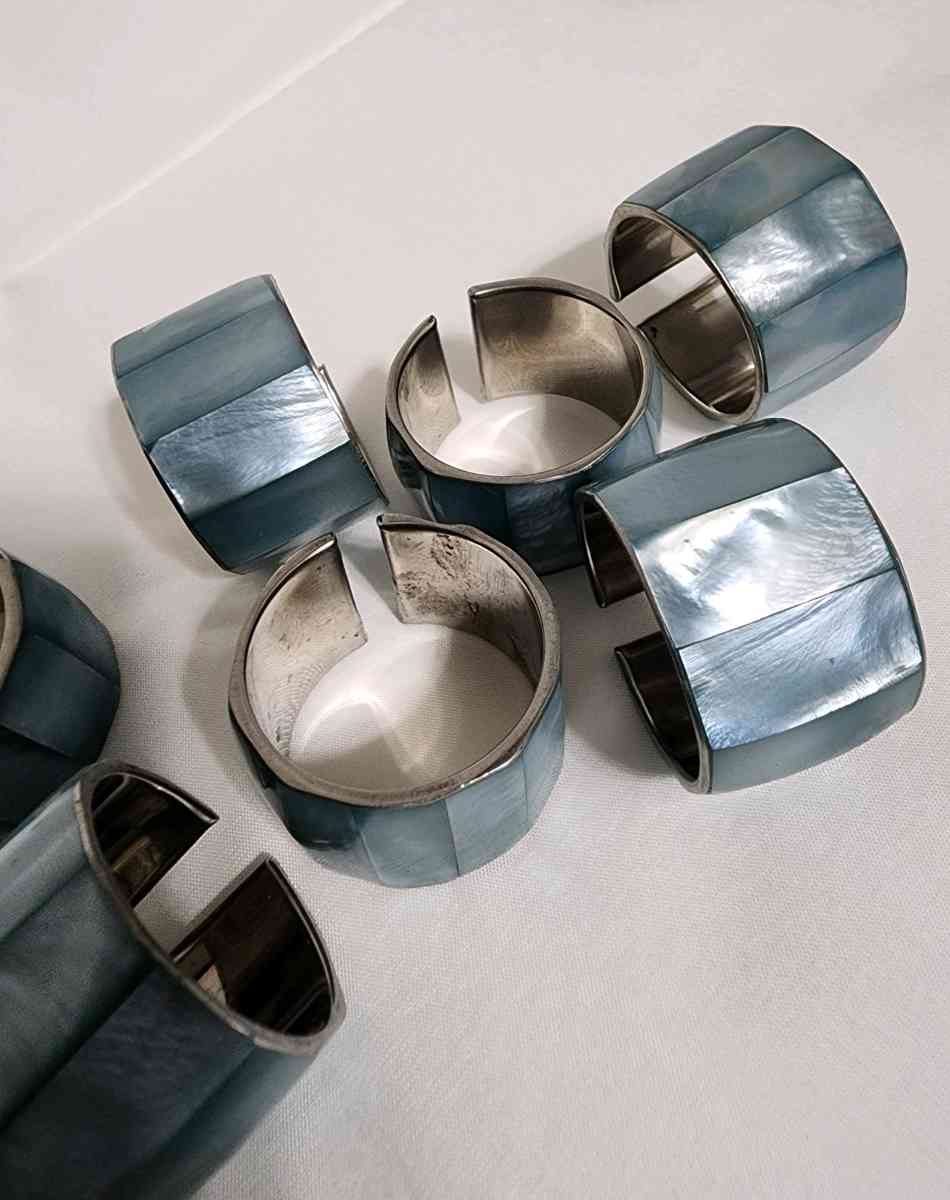 Mother of Pearl Abalone napkin rings - Knoxville, Tennessee - FleaMarketBay