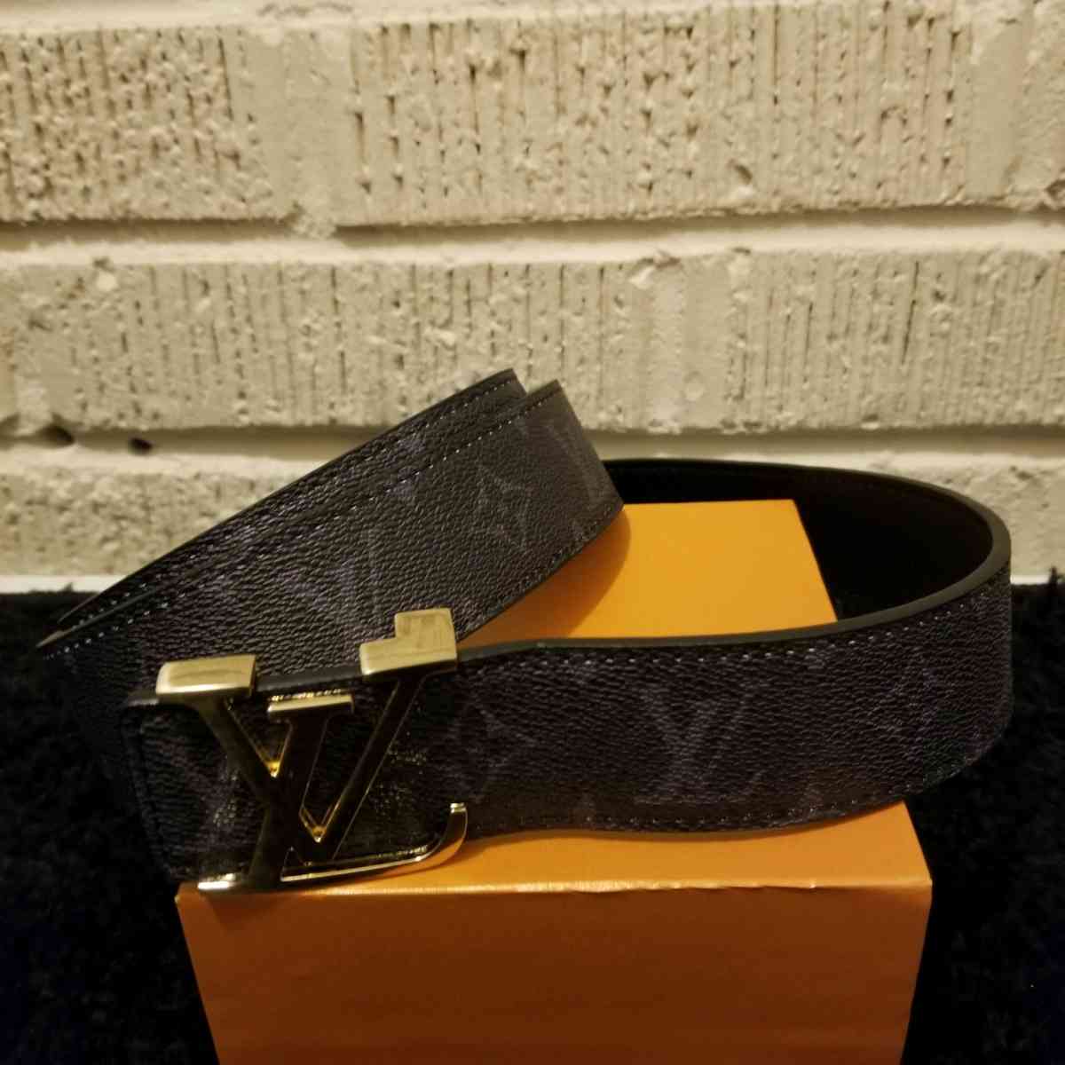 LV Designer Black Belt - Bakersfield, California - FleaMarketBay
