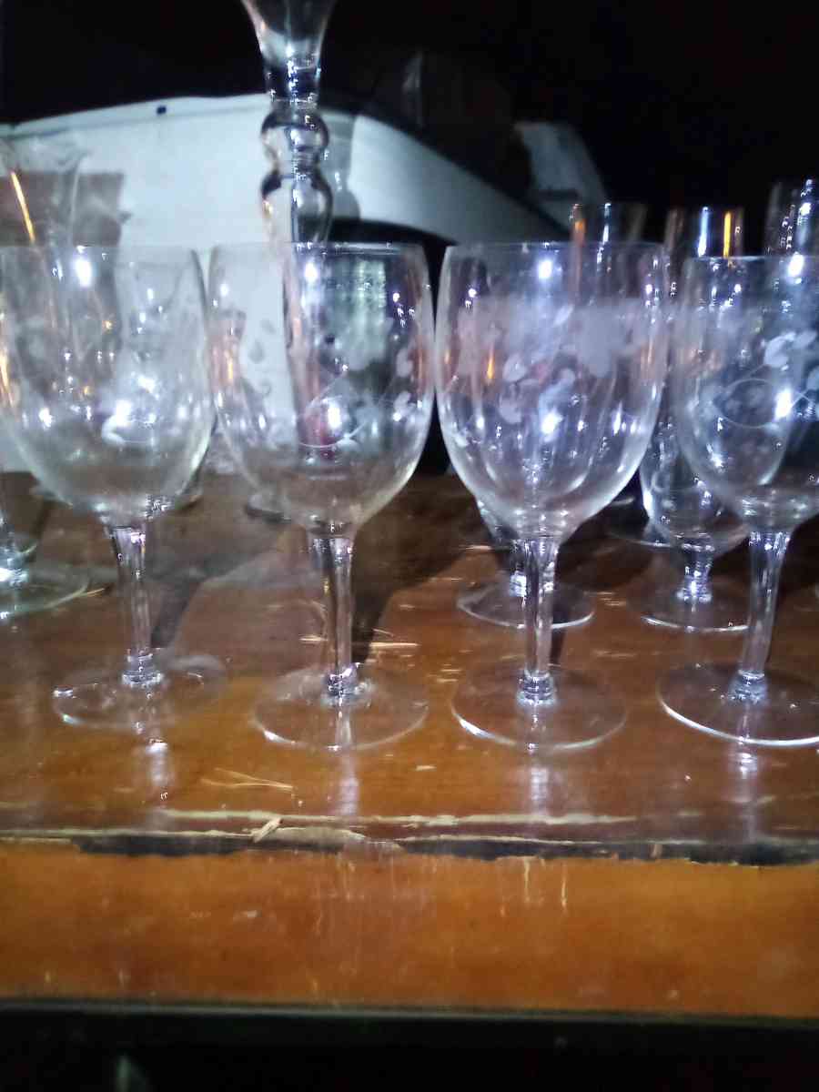 Set of 6 crystal glasses - Charlotte, North Carolina