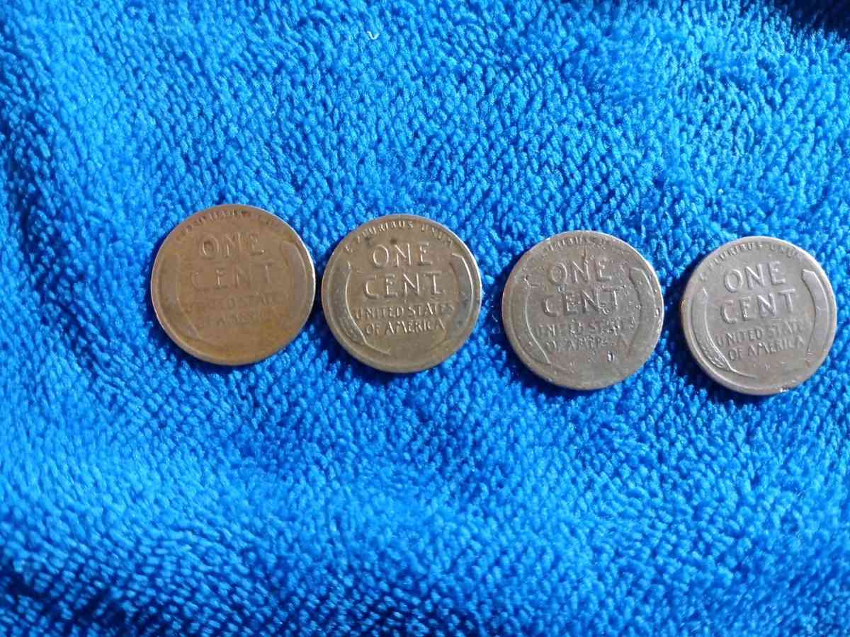 lot of 4 Lincoln wheat pennies - Bakersfield, California - FleaMarketBay