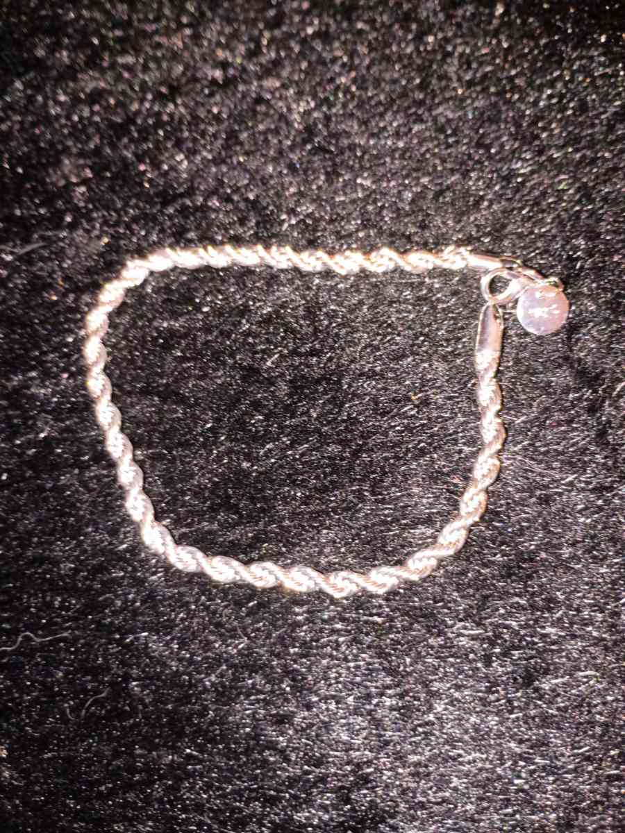 925 sterling silver twisted rope bracelet - Cleveland, Tennessee - FleaMarketBay