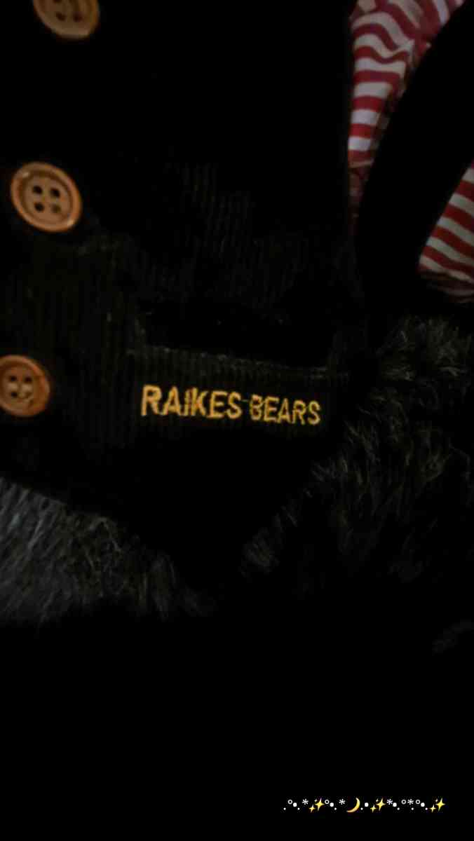 Robert Raikes Wooden Face Bear Limited Edition 8599 Vintage - Riverside, California - FleaMarketBay