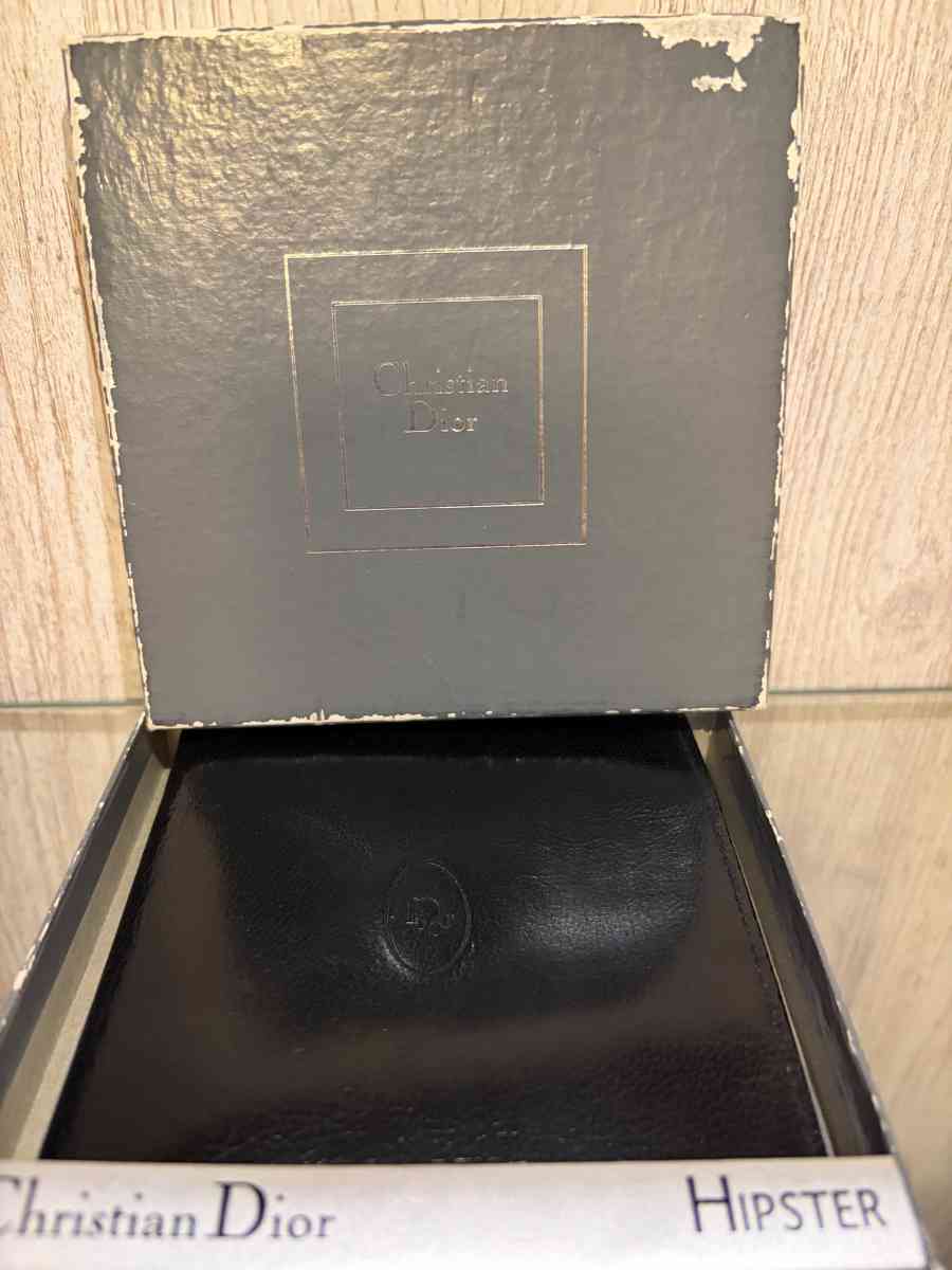 Vintage Christian Dior black bifold wallet - Ridgewood, New York - FleaMarketBay