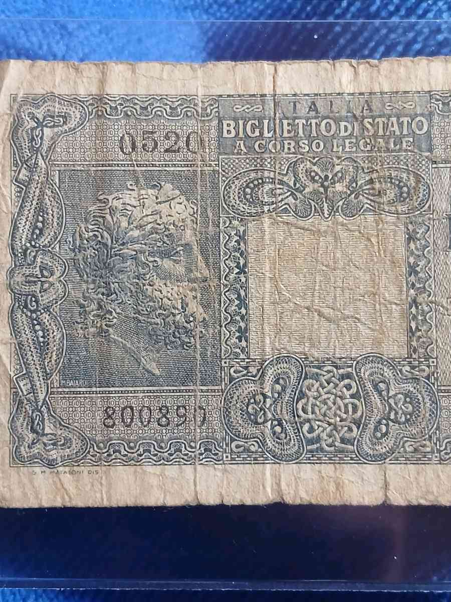 1944 10 Lire banknote from Italy - Bakersfield, California - FleaMarketBay