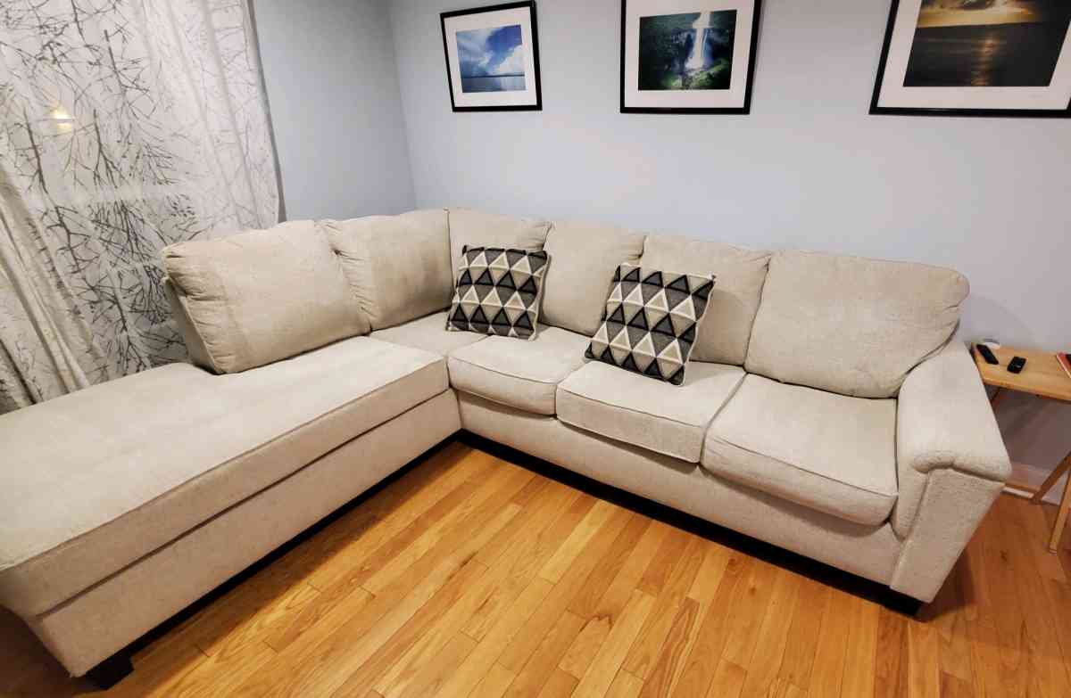 Beige Sectional Sofa
