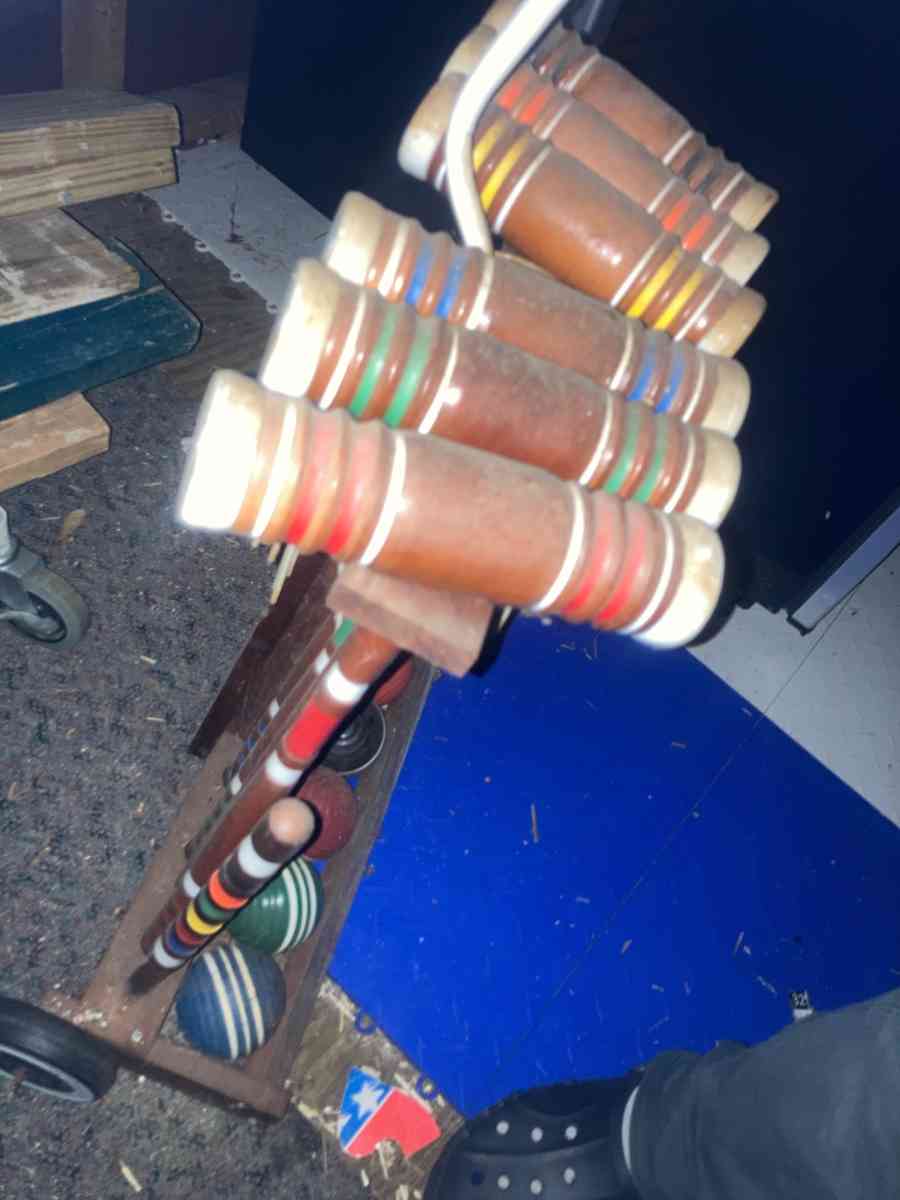 Vintage Croquet Set - Essington, Pennsylvania - FleaMarketBay