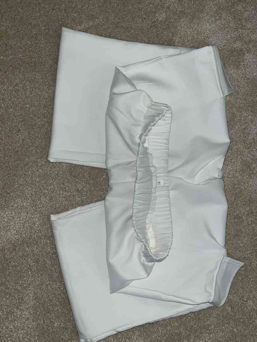 Y2K Cross Graphic  White Cargo Pants Size XS - Willowbrook, Illinois - FleaMarketBay