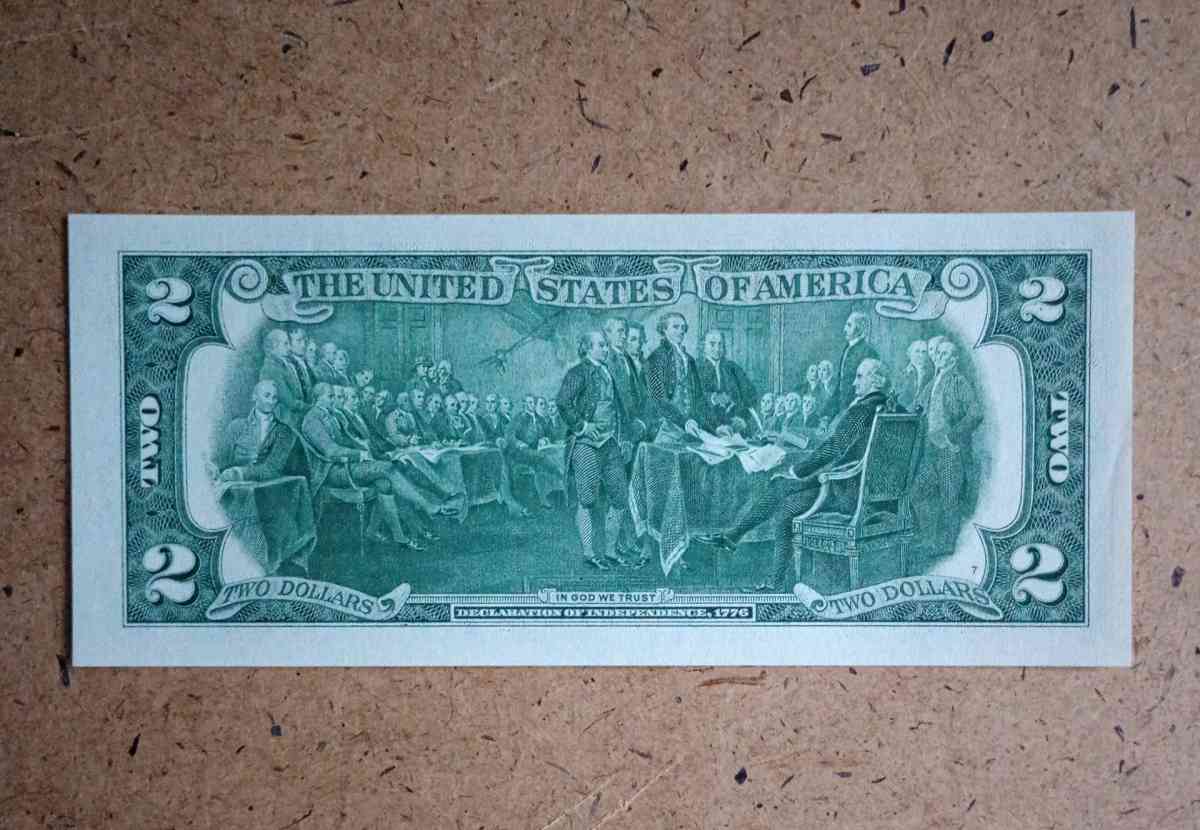 Donald Trump Colored Uncirculated Legal Tender 2dollar bill - Grand Rapids, Ohio - FleaMarketBay