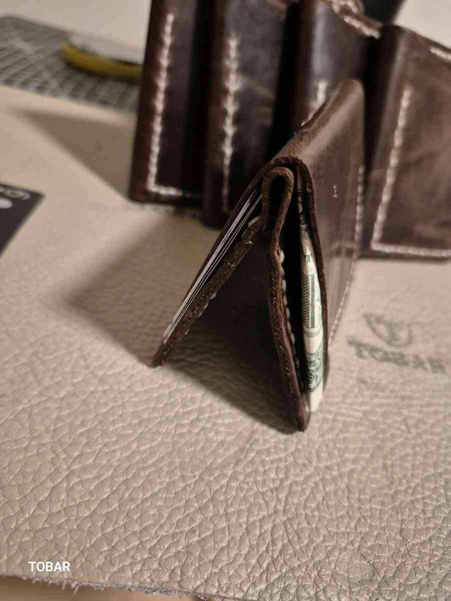 leather wallet rustic style - San Francisco, California - FleaMarketBay