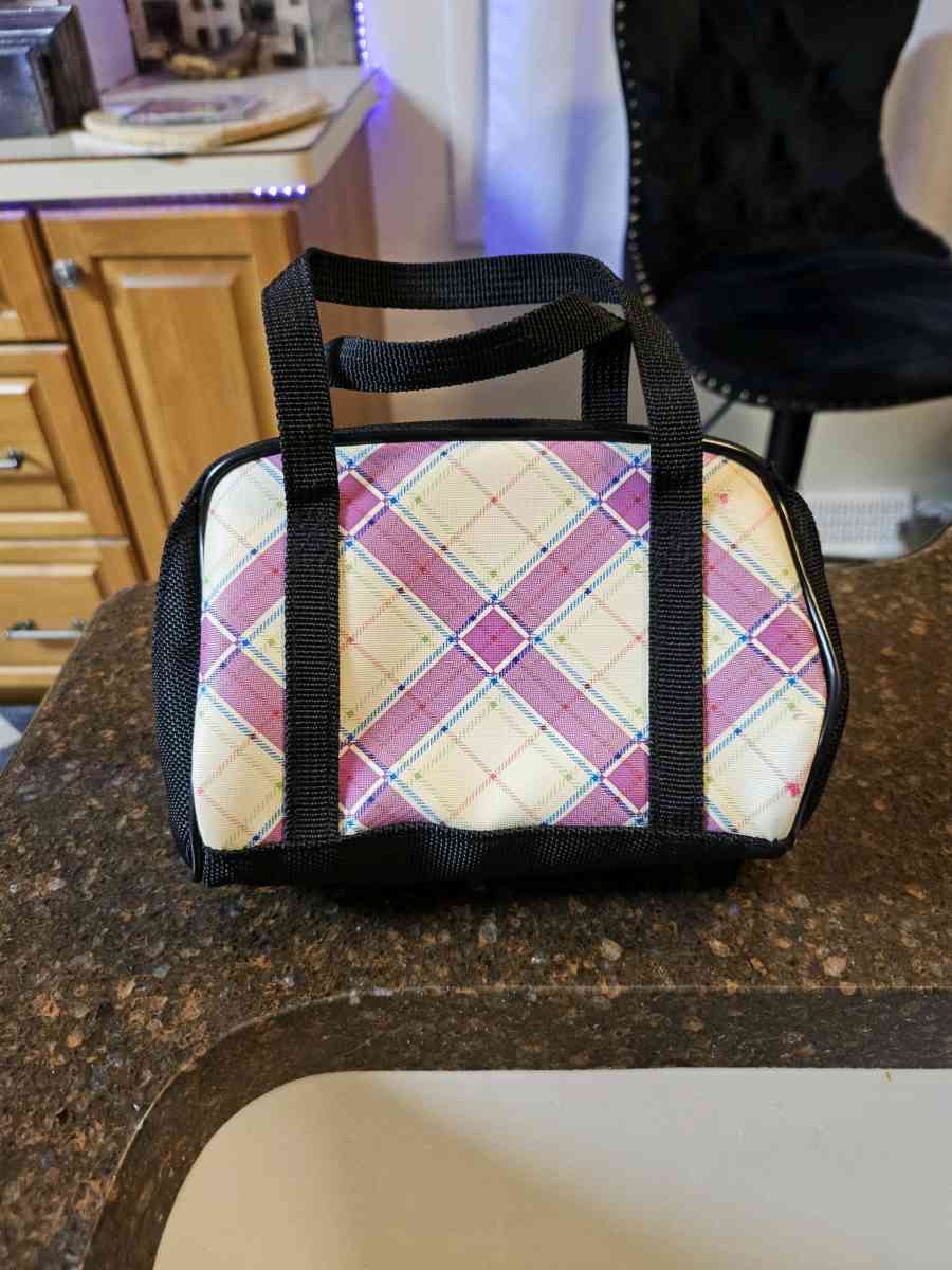 Nintendo DS Carrying Case Pink Black Plaid Checkered Mini Pu - Grand Rapids, Michigan - FleaMarketBay