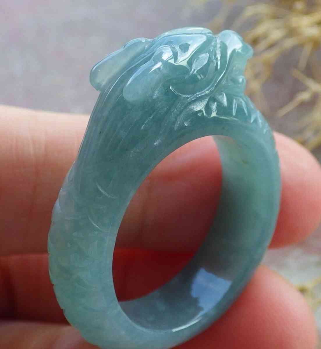 Certificate Jadeite jade  Burmese  Dragon size10 - Pasadena, California - FleaMarketBay