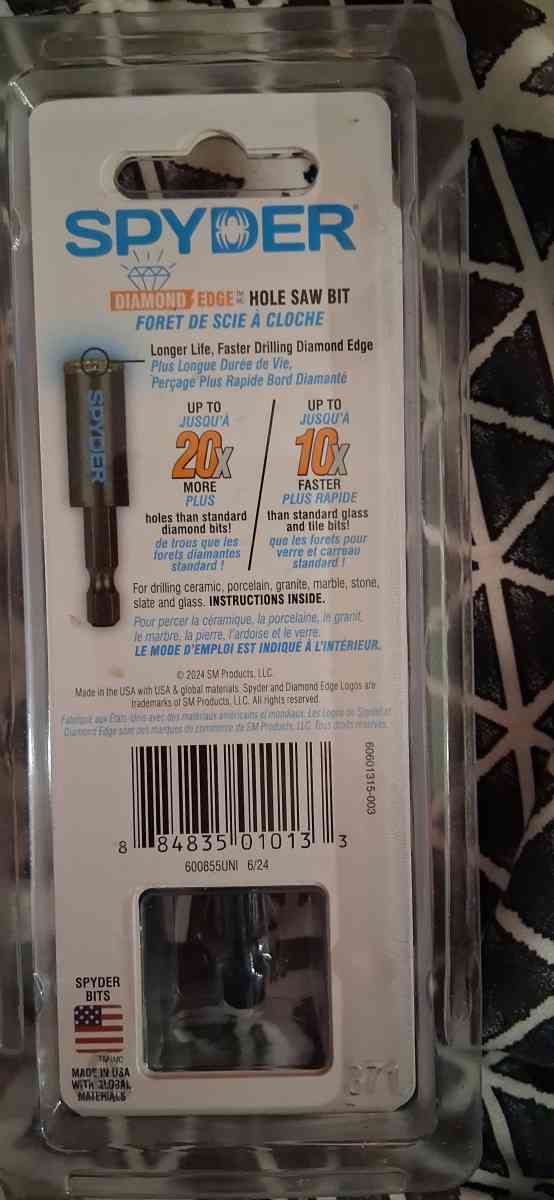 spyder Diamond edge hole saw - Hudson, Florida - FleaMarketBay