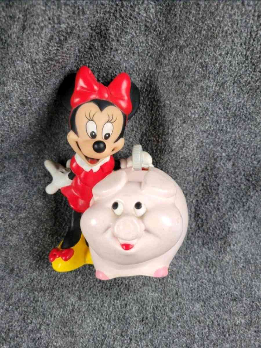 DISNEY Small Minnie Mouse Piggy Bank 65H Preowned - Circleville, Ohio