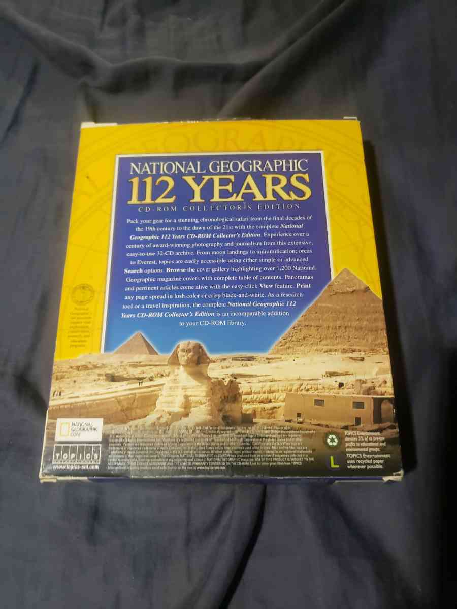 National Geographic 112 Years CDROM Collectors Edition - Shelby, North Carolina - FleaMarketBay