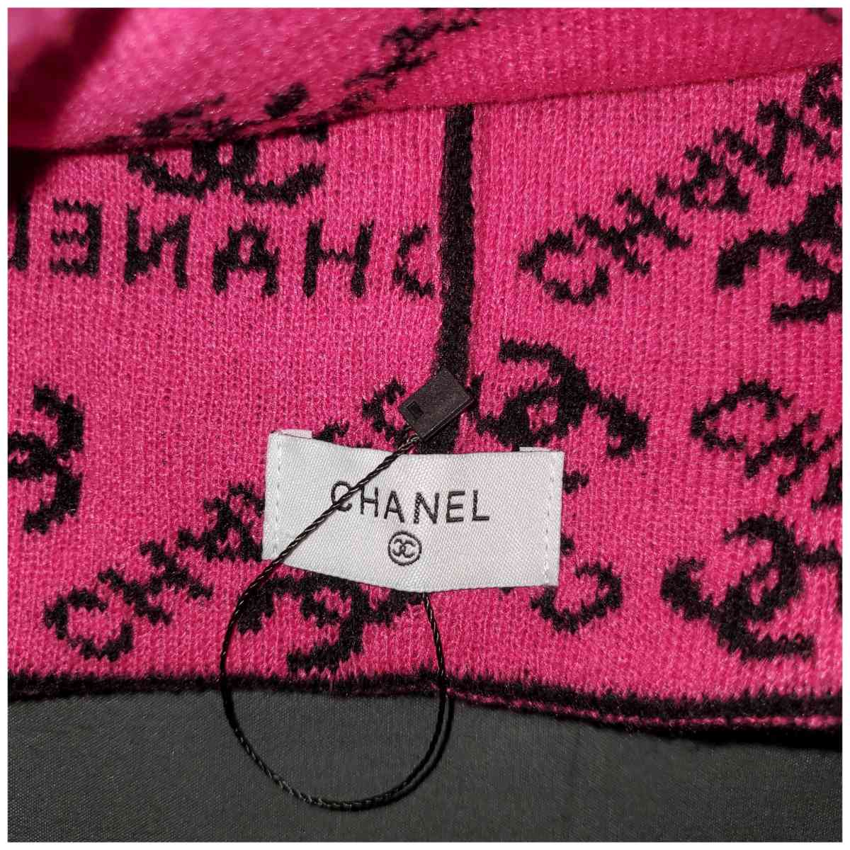 Chanel Black and Pink Logo Beanie - Chester Gap, Virginia - FleaMarketBay