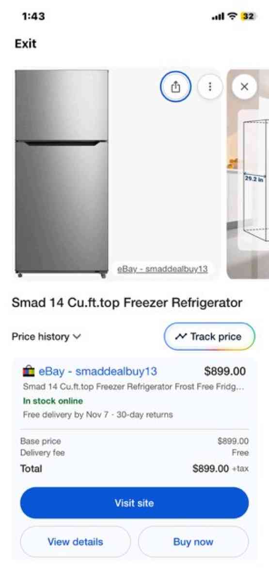 top freez refrigerator - Nashville, Tennessee - FleaMarketBay