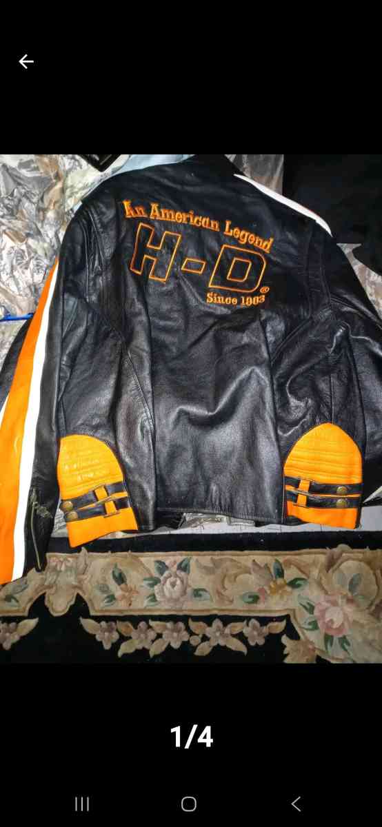 New harley davidson leather racing jacket - Philadelphia, Pennsylvania - FleaMarketBay