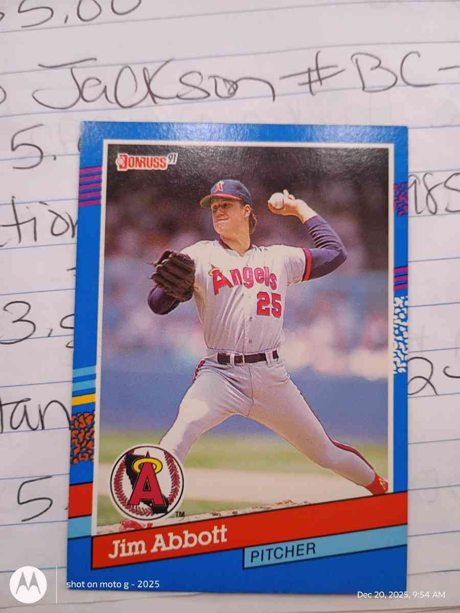 Jim Abbott card 78