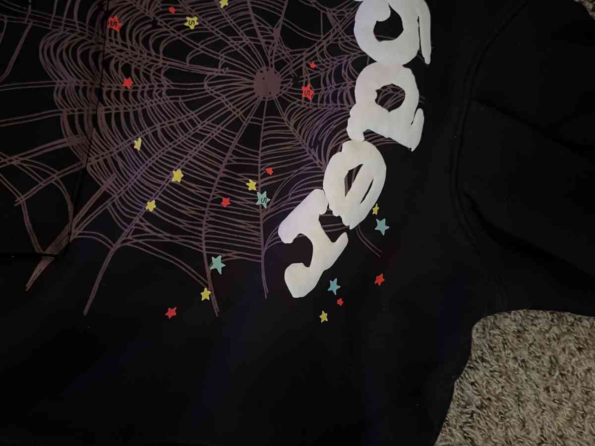 Sp5der Worldwide OG Web Black Hoodie - Houston, Texas - FleaMarketBay