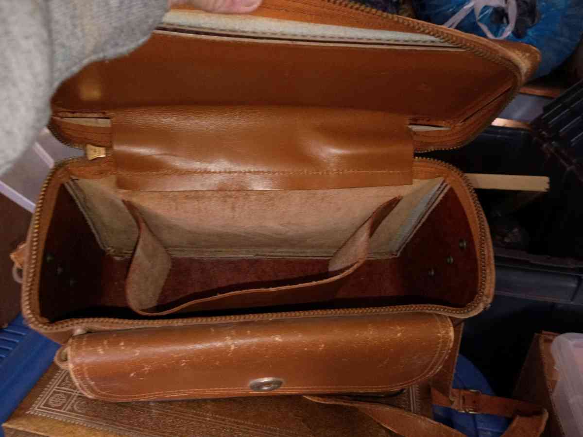 Antique Camera Bag and A War OutFit And Old Picture - Columbia, Missouri