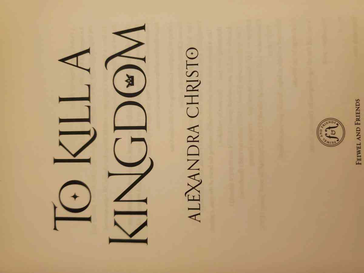 To Kill a Kingdom by Alexandra Christo Like New Hardcover - Anoka, Minnesota - FleaMarketBay