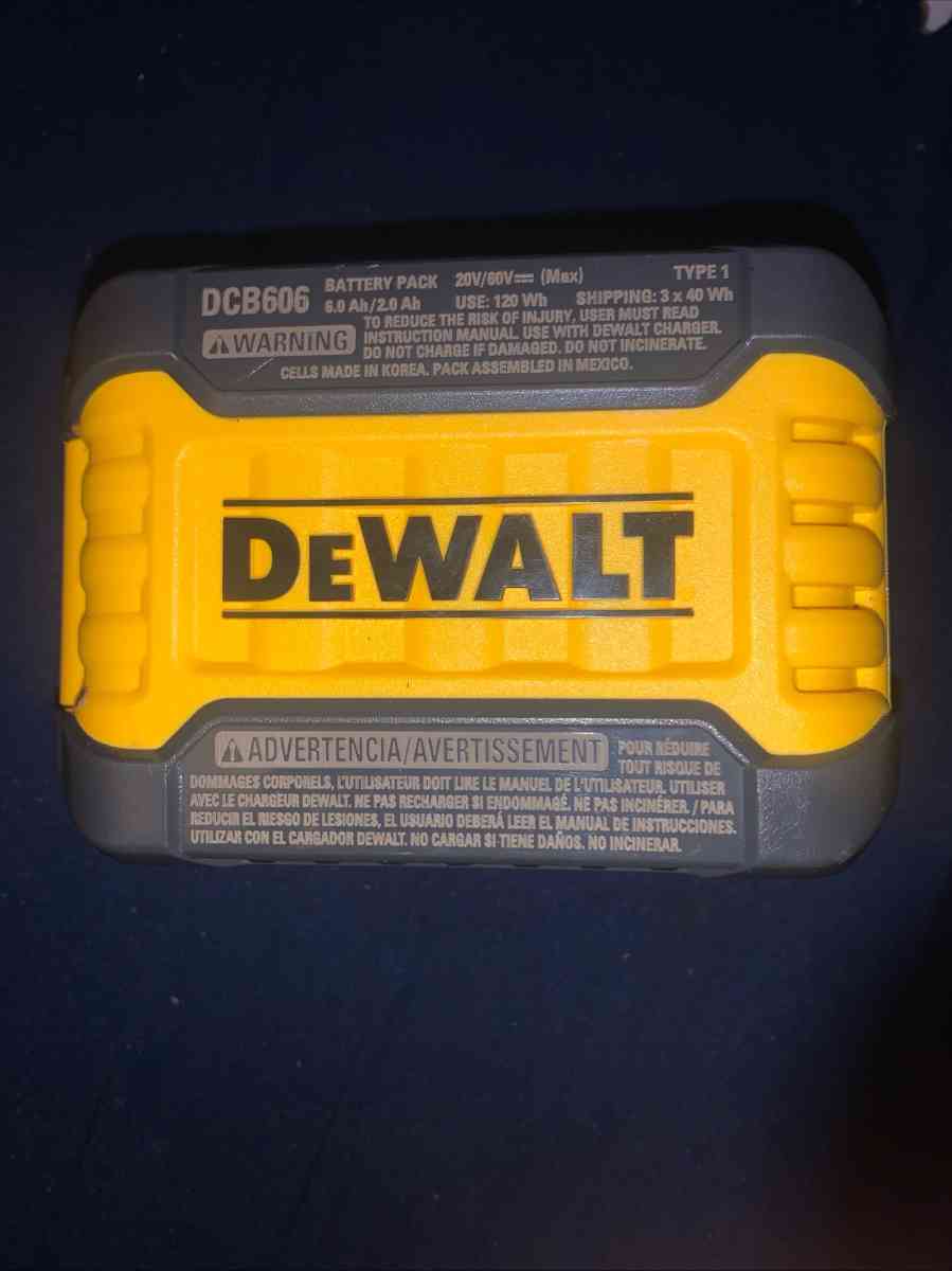 Dewalt DCB606 Flex Volt 20V 60V Max 6AH Battery - Campbellsville, Kentucky - FleaMarketBay