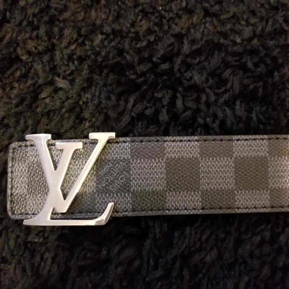 LV Designer Belt Black Checker - Kenwood, California - FleaMarketBay