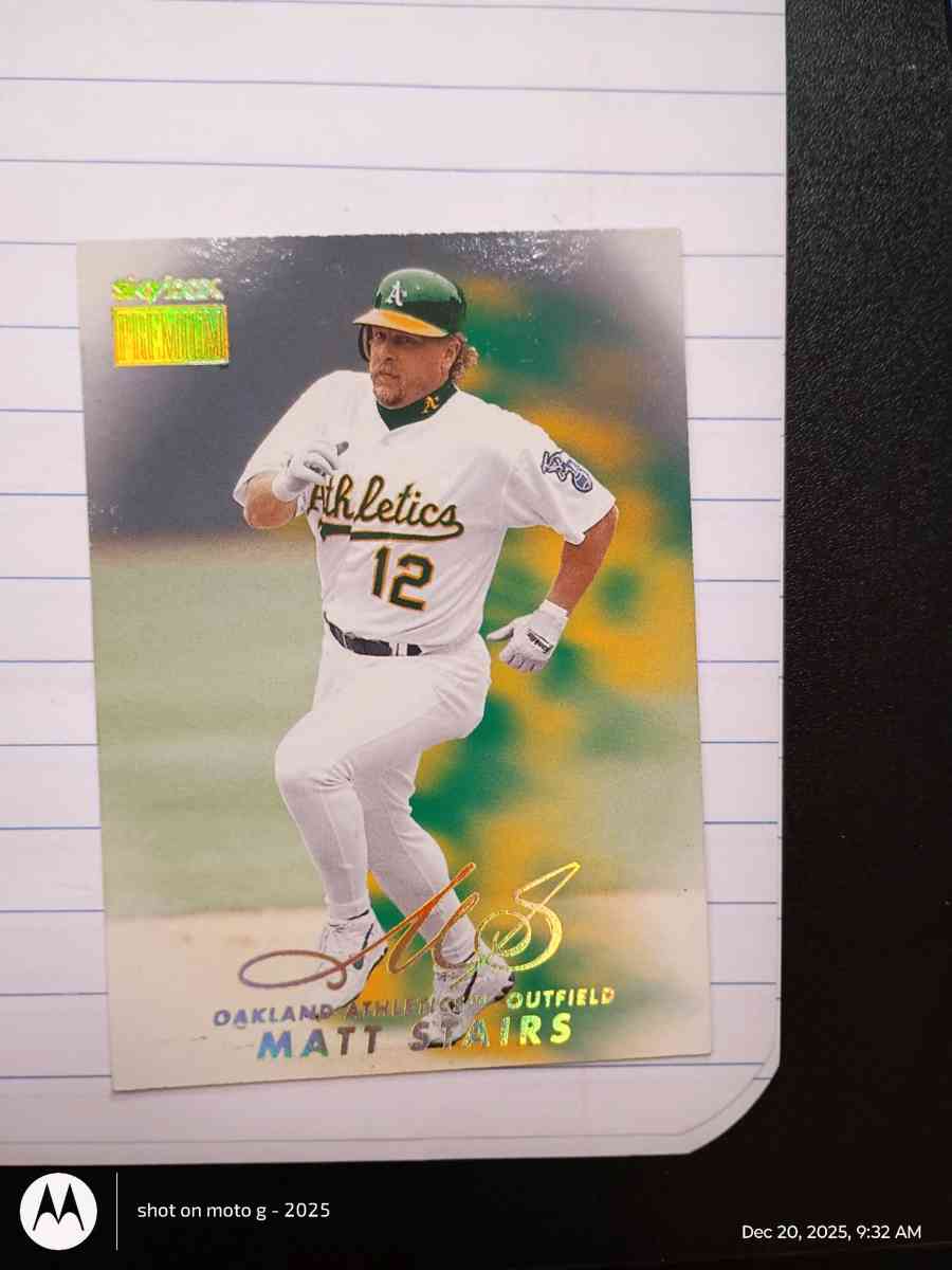 Matt Stairs card 187 - Saint Landry, Louisiana