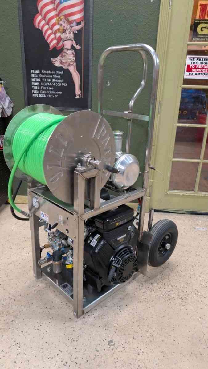 Portable Dolly Hydro Jetter for Sewer Lines - Riverside, California - FleaMarketBay